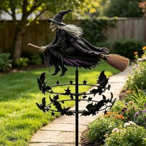 🔥50% Off Last Day -Halloween Early Bird Special🧙♀️ The Enchanted Witch Garden Wind Spinner