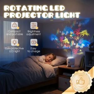 🥳 2026 HOT SALE | 50% OFF 🥳 Dynamic Rotating LED Projector Light 🌙✨